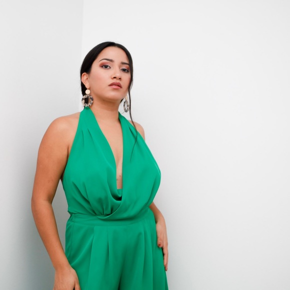Women’s Green Jumpsuit - Picture 8 of 16